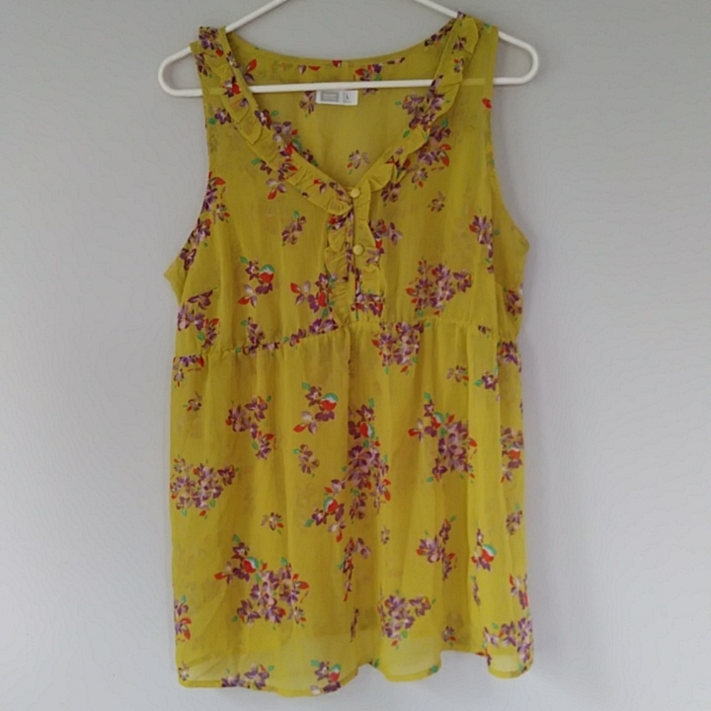 Ruffle maternity mustard Green gold